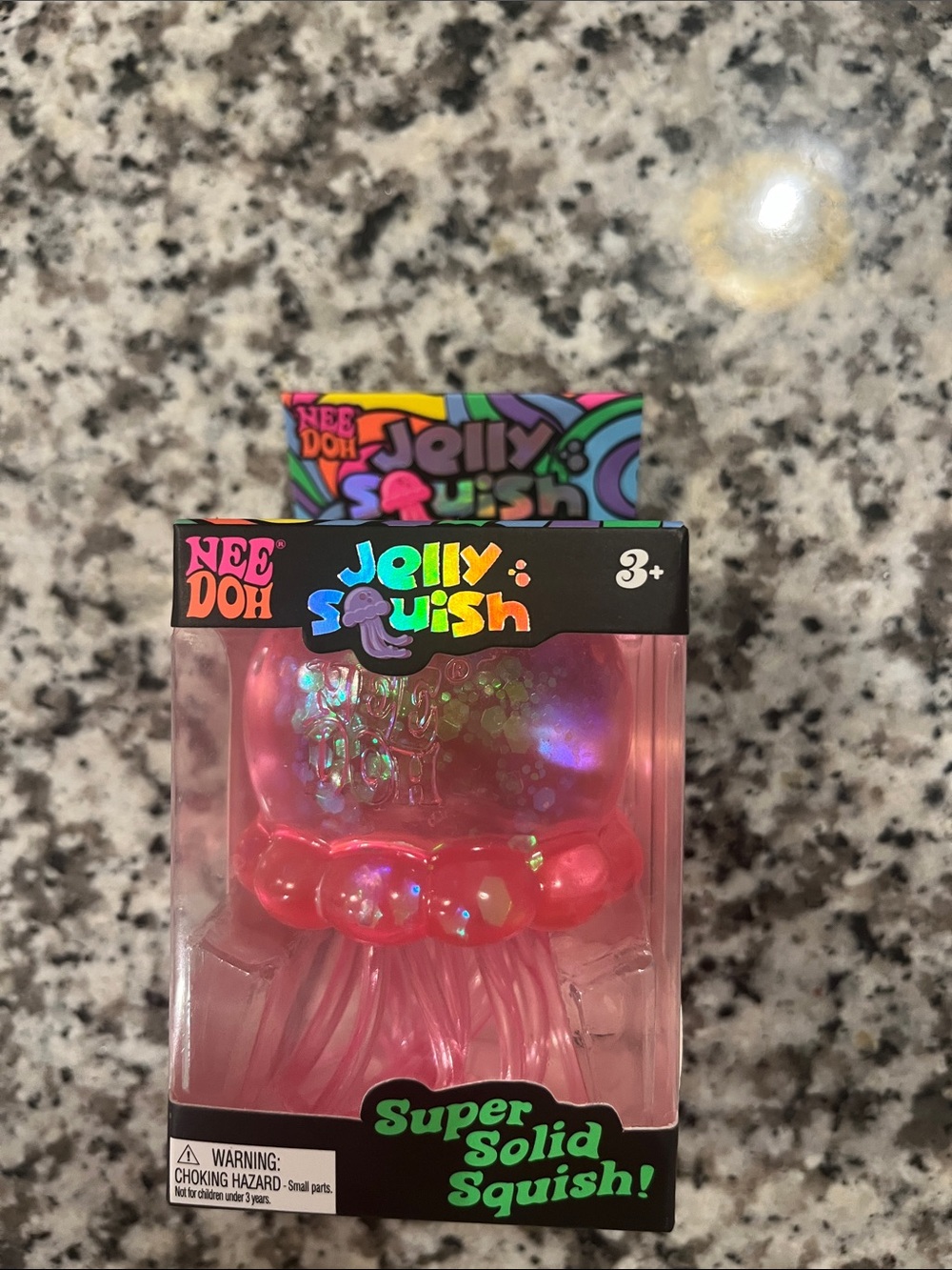 Needoh Jelly Squish Pink Kids Toy - Super Solid Squish